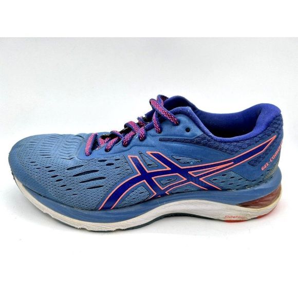 Asics Gel Cumulus 20 Blue Orange Running Shoes Lace Up Women's Size 6.5 B - Picture 5 of 11